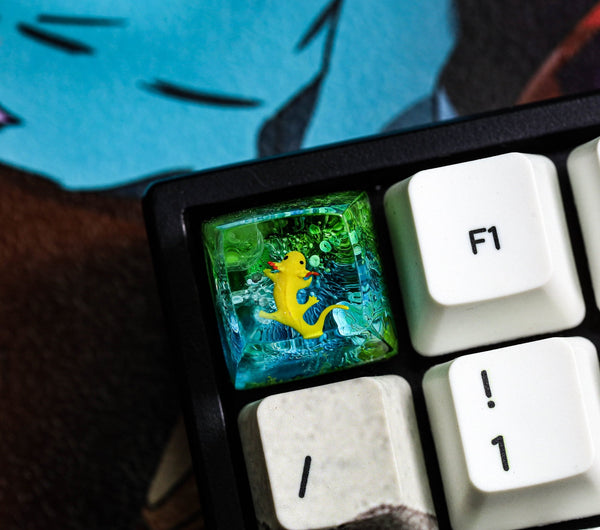 Axolotl artisan keycap