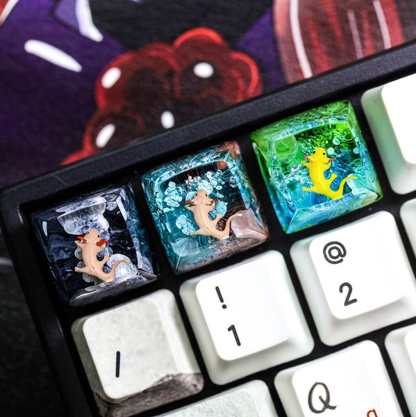 Axolotl artisan keycap