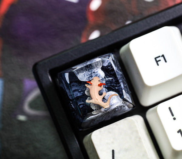 Axolotl artisan keycap