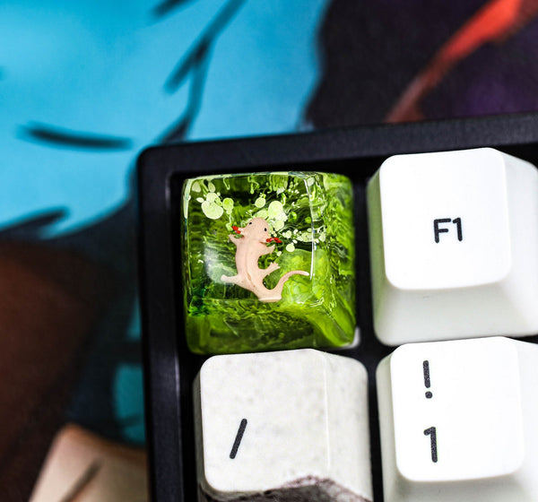 Axolotl artisan keycap