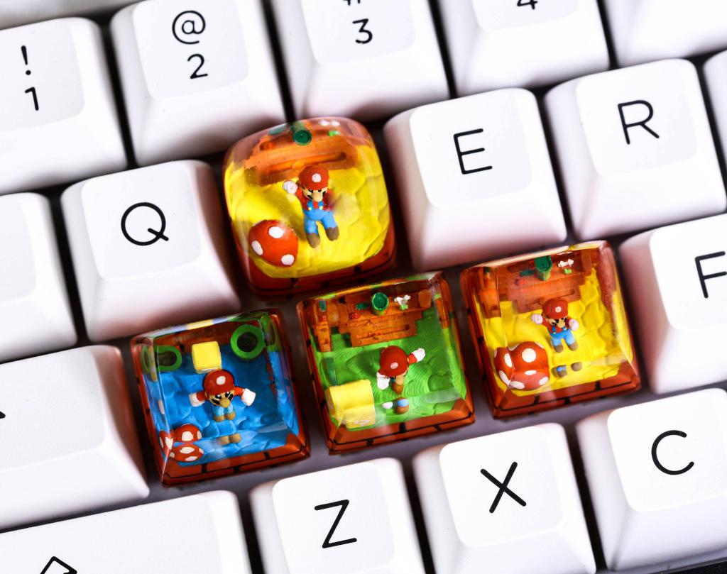Super mario artisan keycap