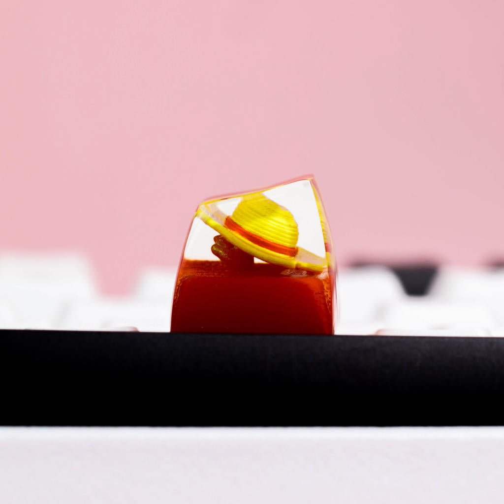 One piece hat keycaps