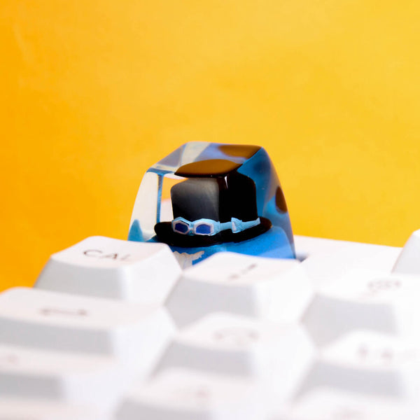 One piece hat keycaps