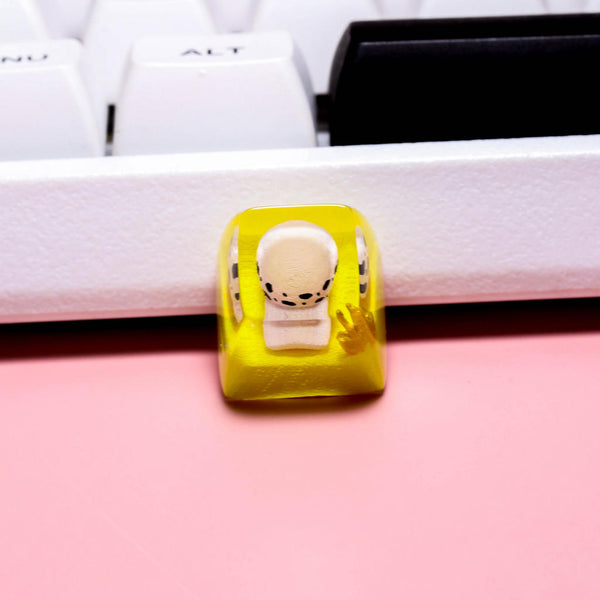 One piece hat keycaps