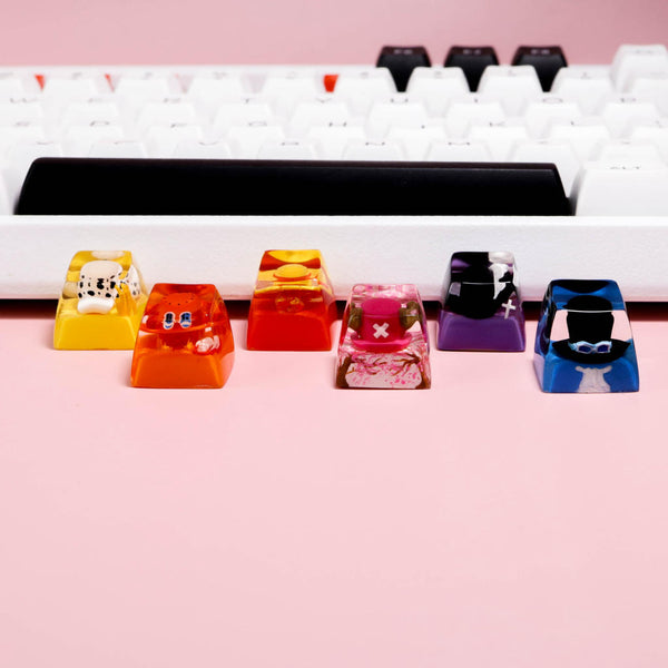 One piece hat keycaps