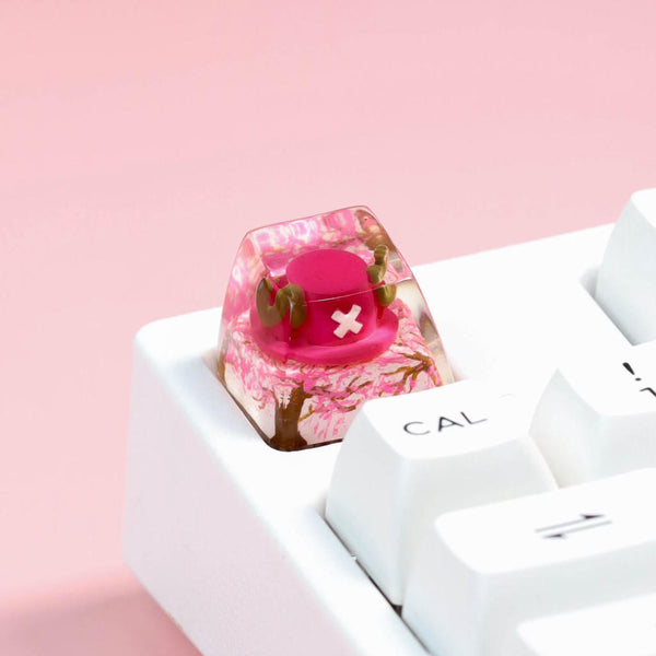 One piece hat keycaps