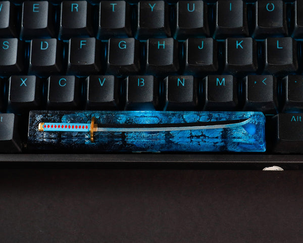 Blue katana spacebar