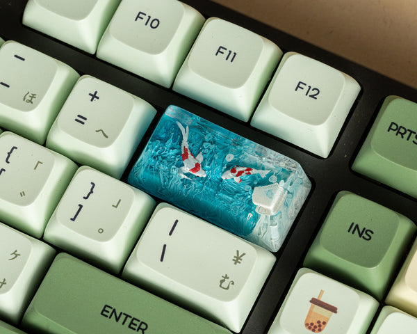 Blue ocean keycap for backspace