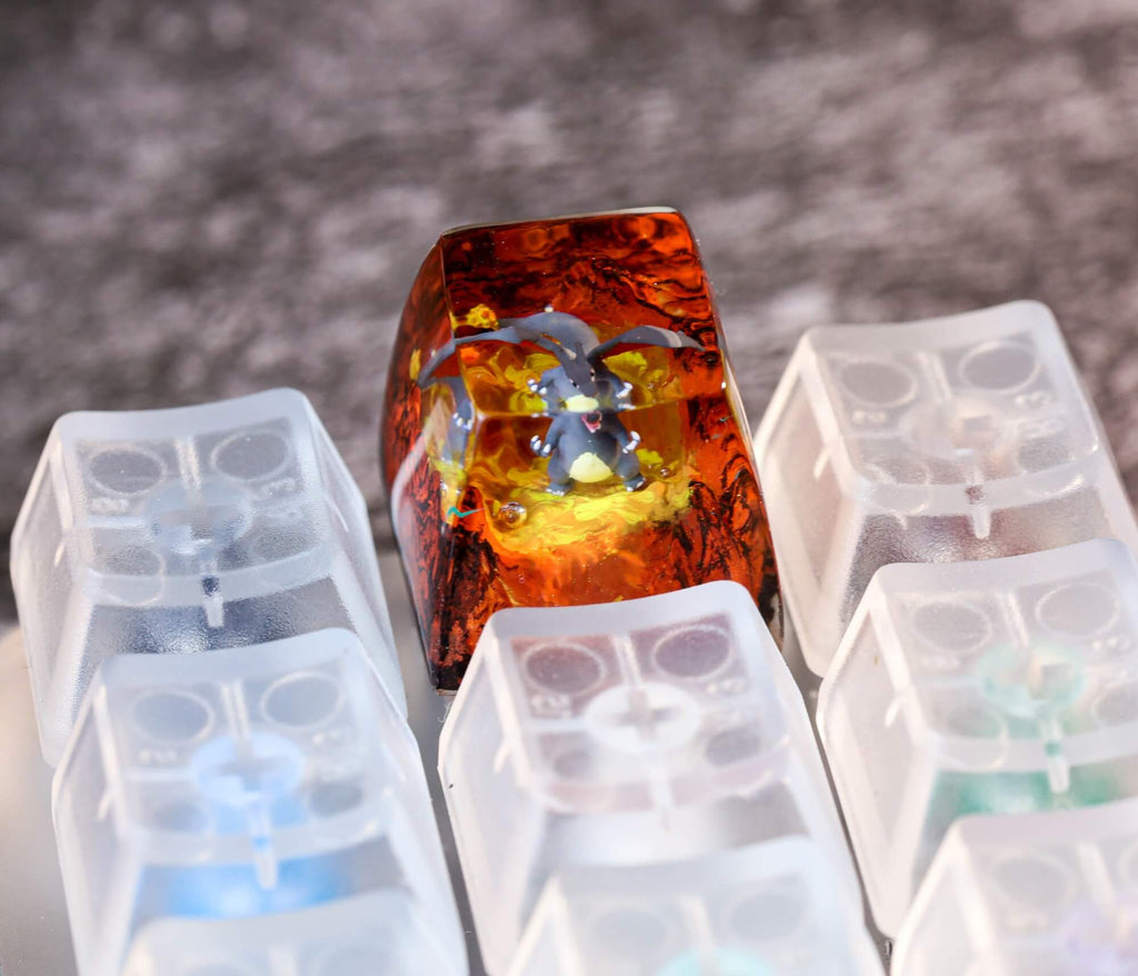 Shiny Charizard artisan keycap – Egoartbyvan