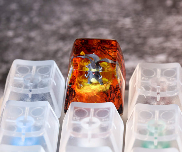 Shiny Charizard artisan keycap – Egoartbyvan