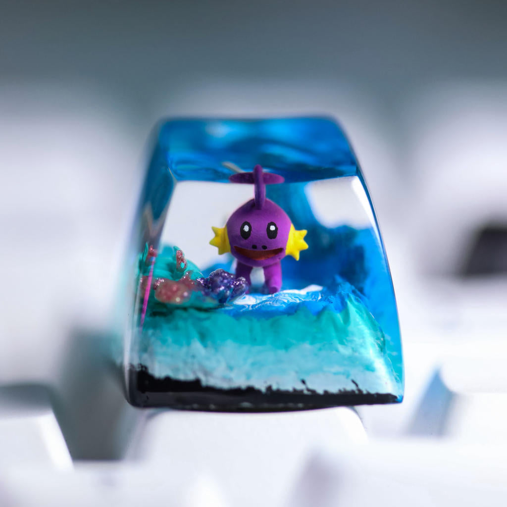 Shiny Mudkip pokemon keycap