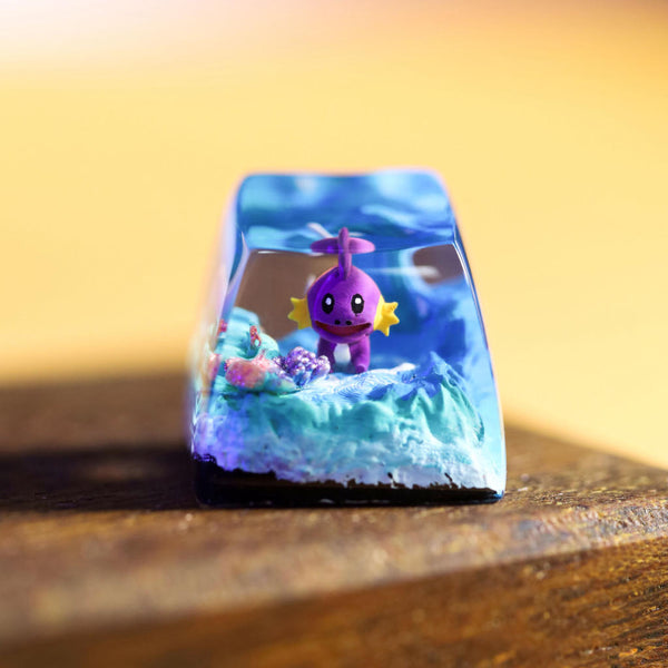 Shiny Mudkip pokemon keycap