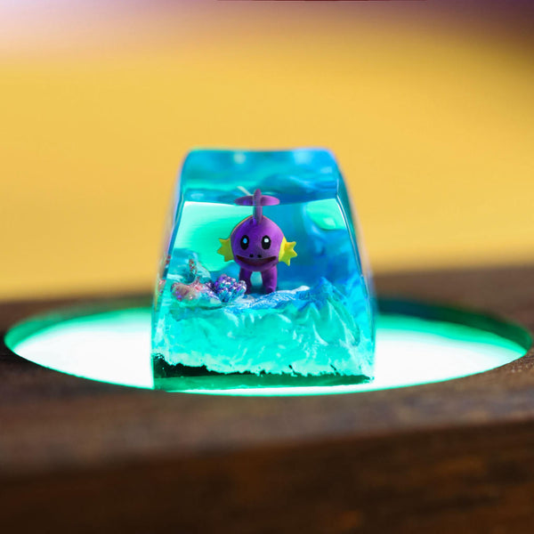Shiny Mudkip pokemon keycap