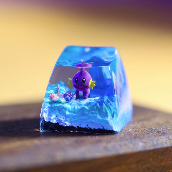 Shiny Mudkip pokemon keycap