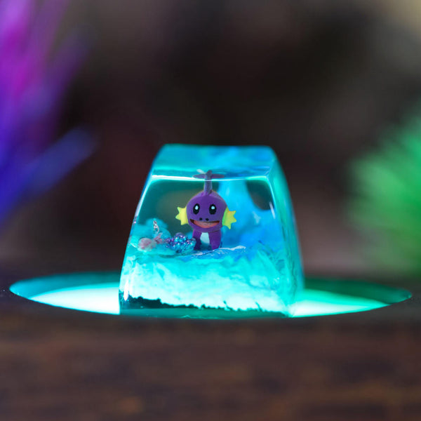 Shiny Mudkip pokemon keycap