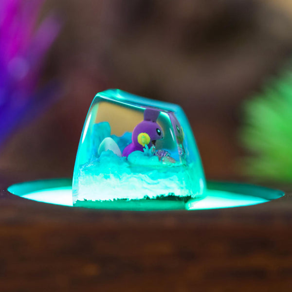 Shiny Mudkip pokemon keycap
