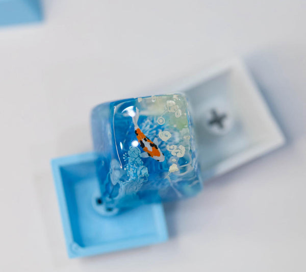 Bluesky Koi Keycap