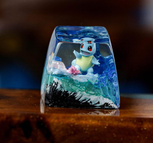 Squirtle Pokemon Artisan Keycap